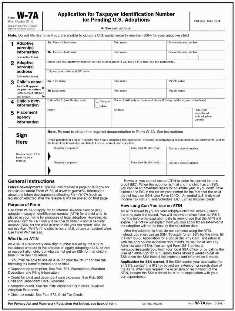 Tax ID Number Application - TIN Number