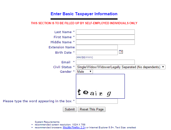 How To Get TIN ID Number Online Using BIR EReg