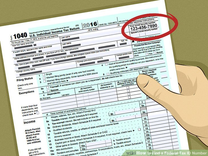 Taxpayer Identification Number Lookup TIN Number