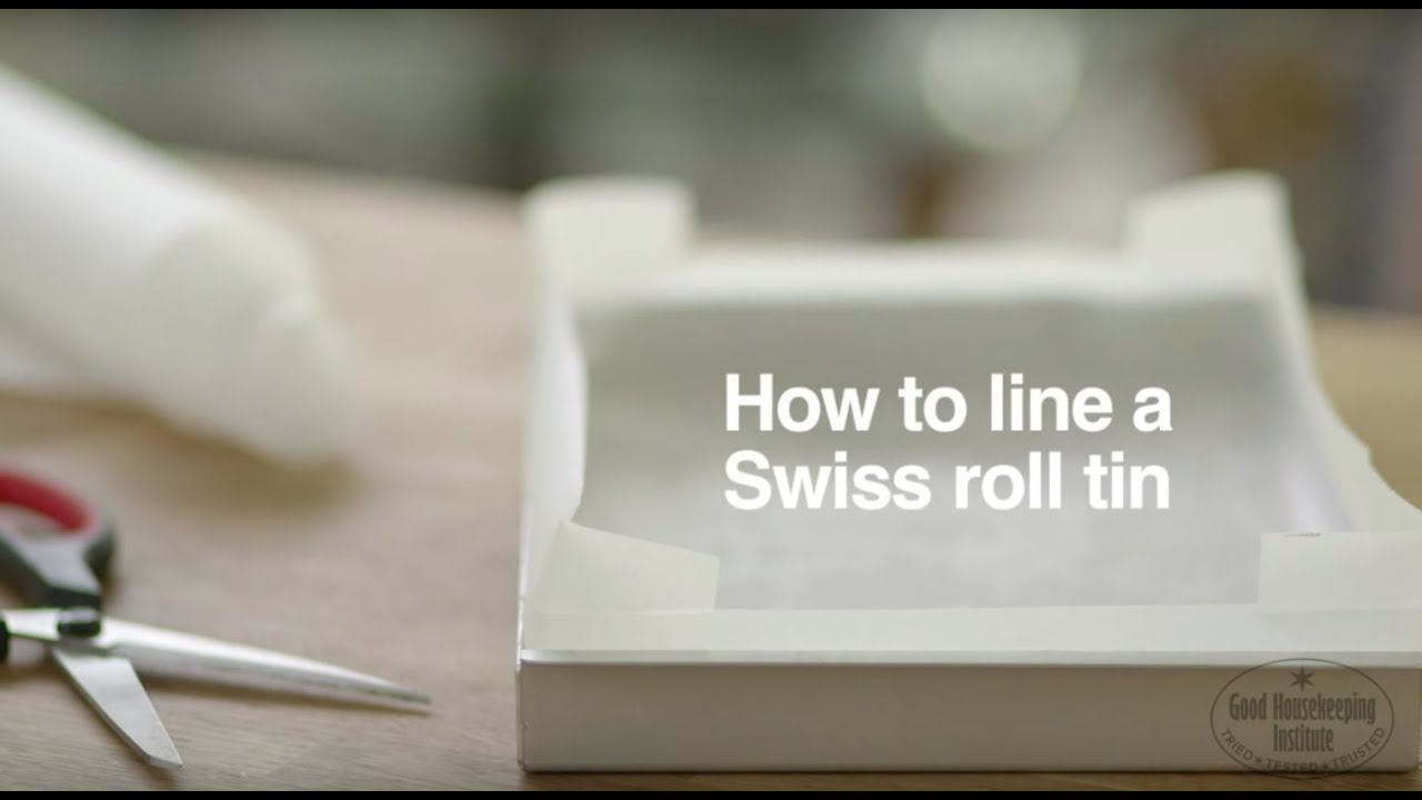 How To Line A Swiss Roll Tin Good Housekeeping UK YouTube