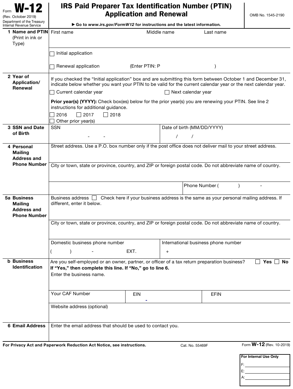 IRS Form W 12 Download Fillable PDF Or Fill Online IRS 